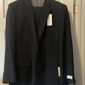 NEW J.M. Haggar Classic Fit Black Suit Coat and Trousers